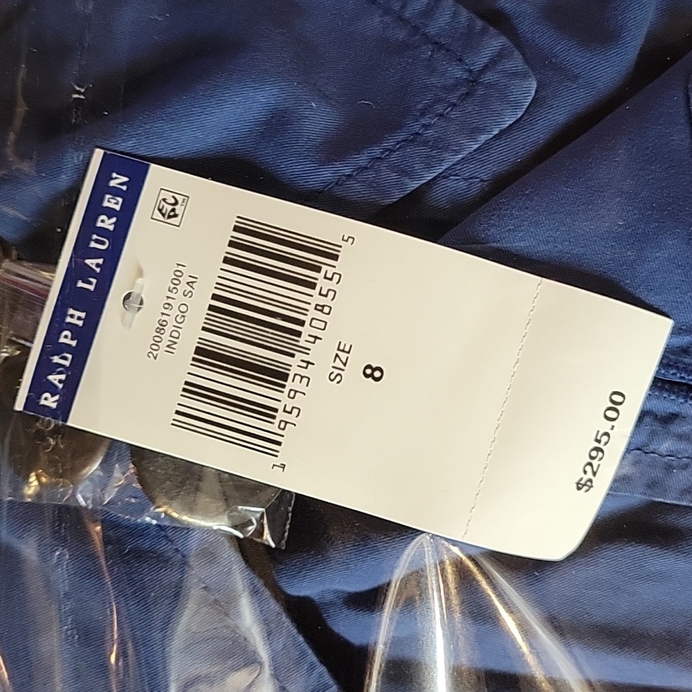 NWT Ralph Lauren Women's Cotton Belted Double Breasted Trench Coat Jacket 8 - Picture 11 of 12